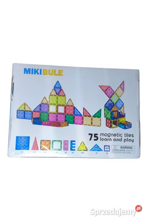 Klocki Magnetyczne 75 sztuk Miedzierza