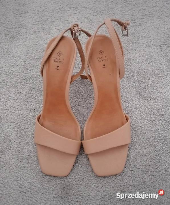 skórzane sandały nude rozmiar 37 Lublin