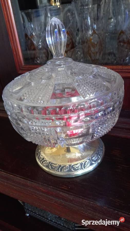 Kryształowa bombonieracukiernica na srebrzone Warszawa sprzedam