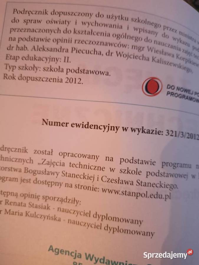 Zajęcia techniczne podręczniki szkolne książki informatyka i technika Podręczniki Warszawa