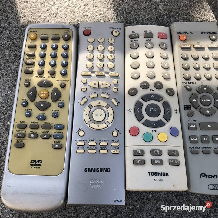 Pilot piloty tv DVD Hi Fi Toshiba Sony Pioneer