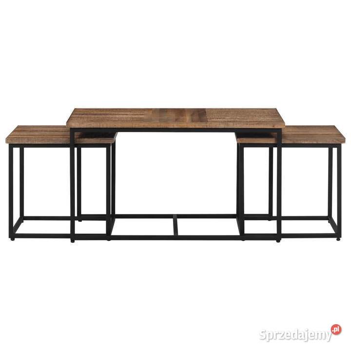 Stoliki kawowe wsuwane pod siebie 3 lite drewno Warszawa