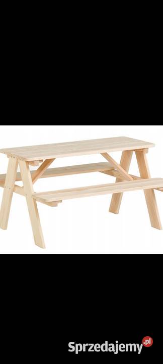 Stolik ogrodowy dzieci wysyłka drewno Szubin