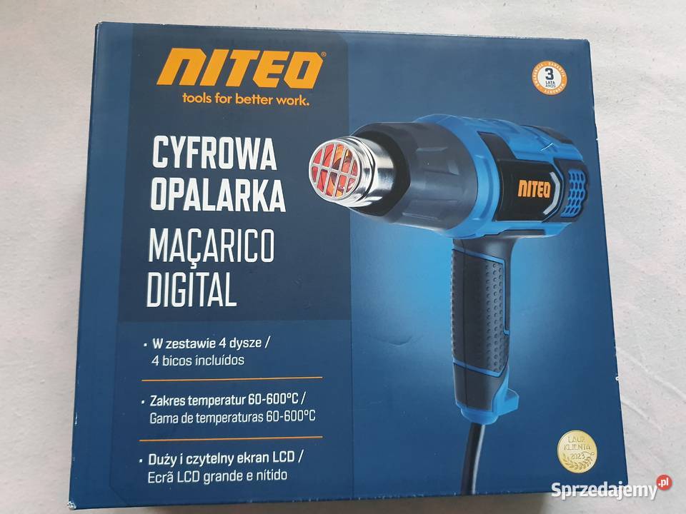 NOWA Opalarka cyfrowa Niteo 4 dysze ekran LCD Wrocław sprzedam