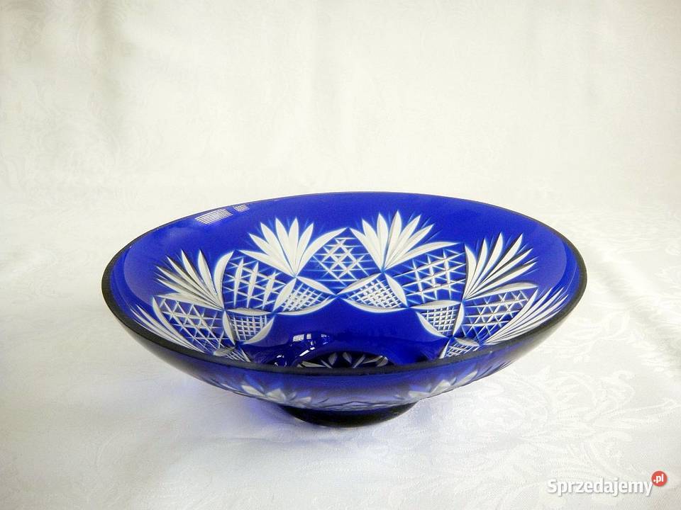 Piękna miska patera owocarka kryształowa Porcelana i szkło świętokrzyskie Kielce