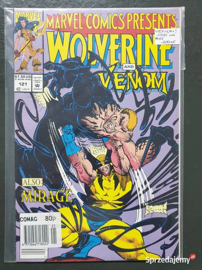 Marvel Comics Presents Wolverine VENOM 1992 USA pomorskie Gdynia