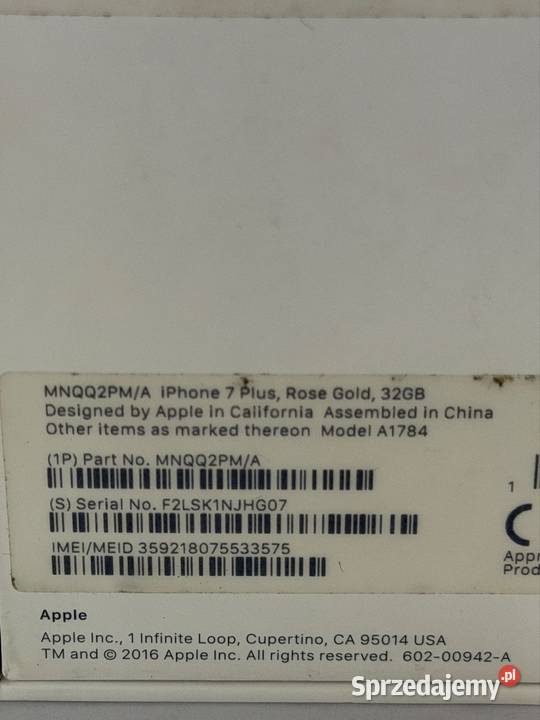 iPhone 7 Plus 32GB Kalisz
