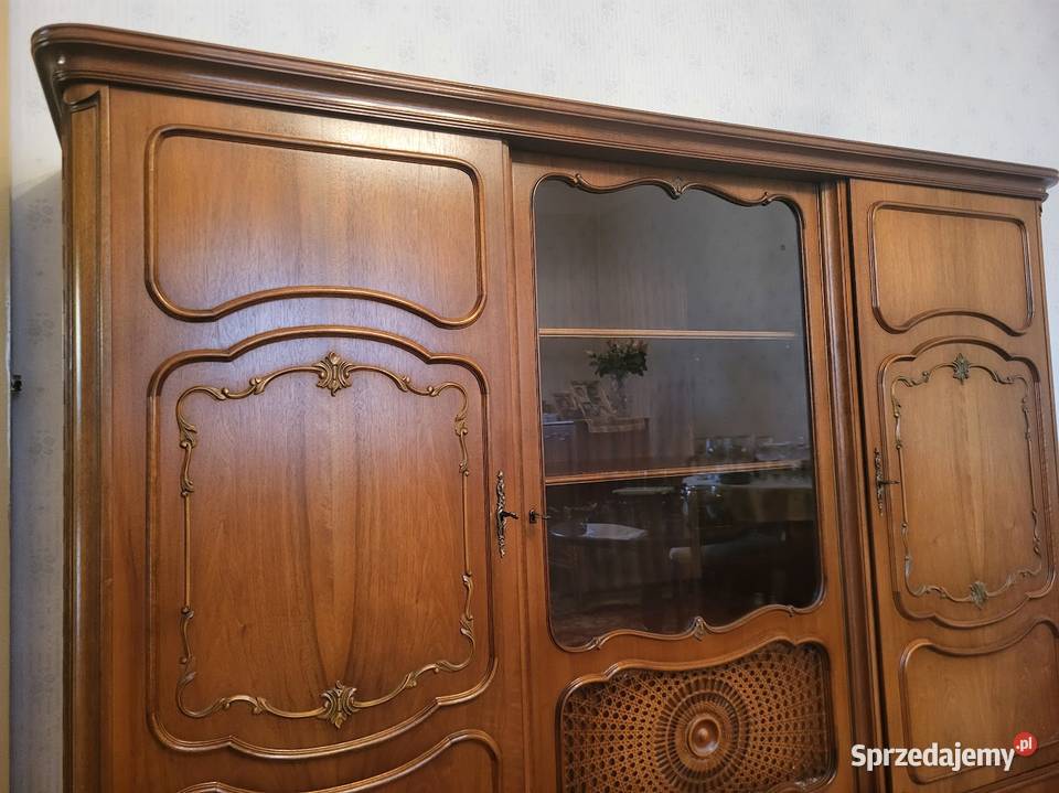 ładna biblioteka serwantka chippendale witryna