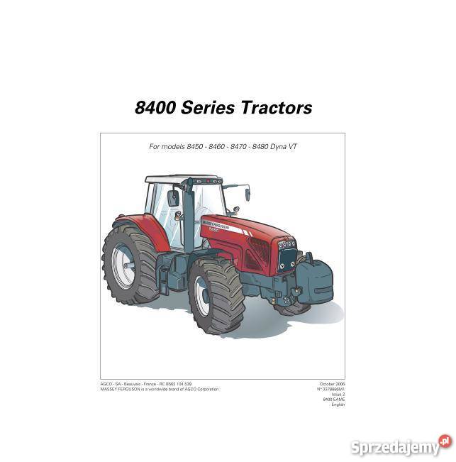 Massey Ferguson 8400 8450 8460 8470 8480 Kielce
