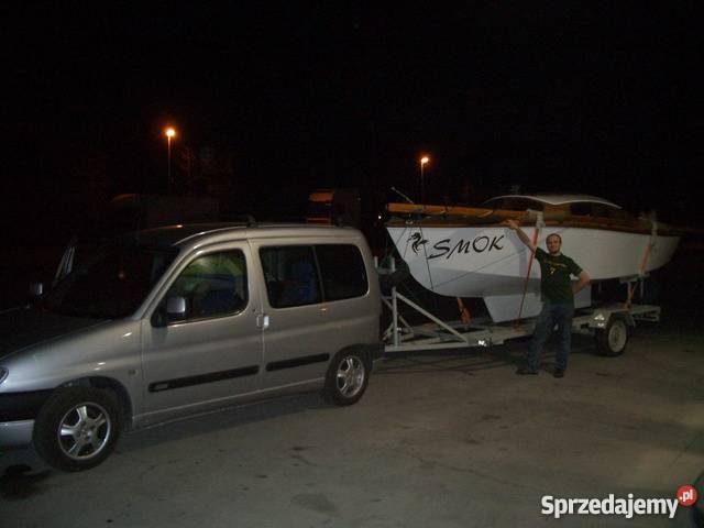 Jacht drewniany typ Silhouette przyczepa silnik śląskie Jaworzno sprzedam