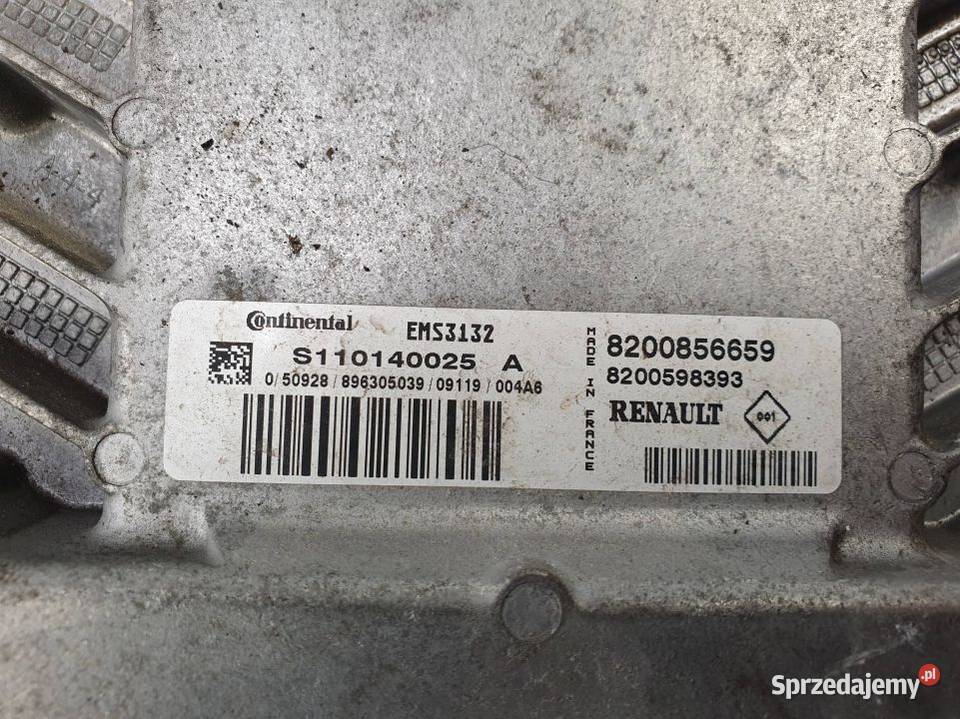 KOMPUTER SILNIKA ECU DACIA SANDERO 8200856659 Pozostałe Lipno sprzedam
