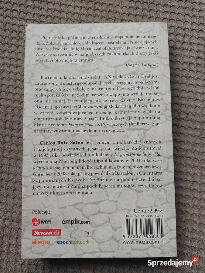 MARINA Carlos Ruiz Zafón Kraków