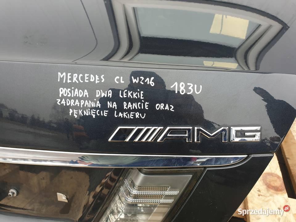 Mercedes CL W216 LIFT FL TYLNA KLAPA BAGAŻNIKA Rudka sprzedam