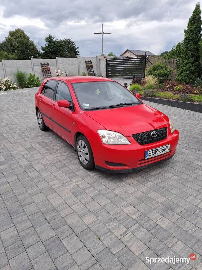 Toyota corolla e12 14 lpg czerwony