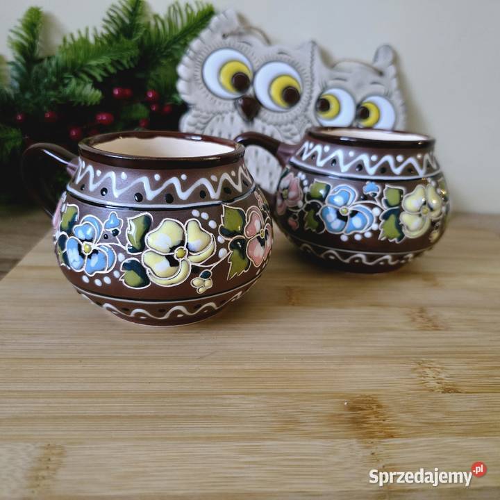Ekskluzywne Ręcznie Malowane Kubki Ceramiczne 2 kujawsko-pomorskie Bydgoszcz
