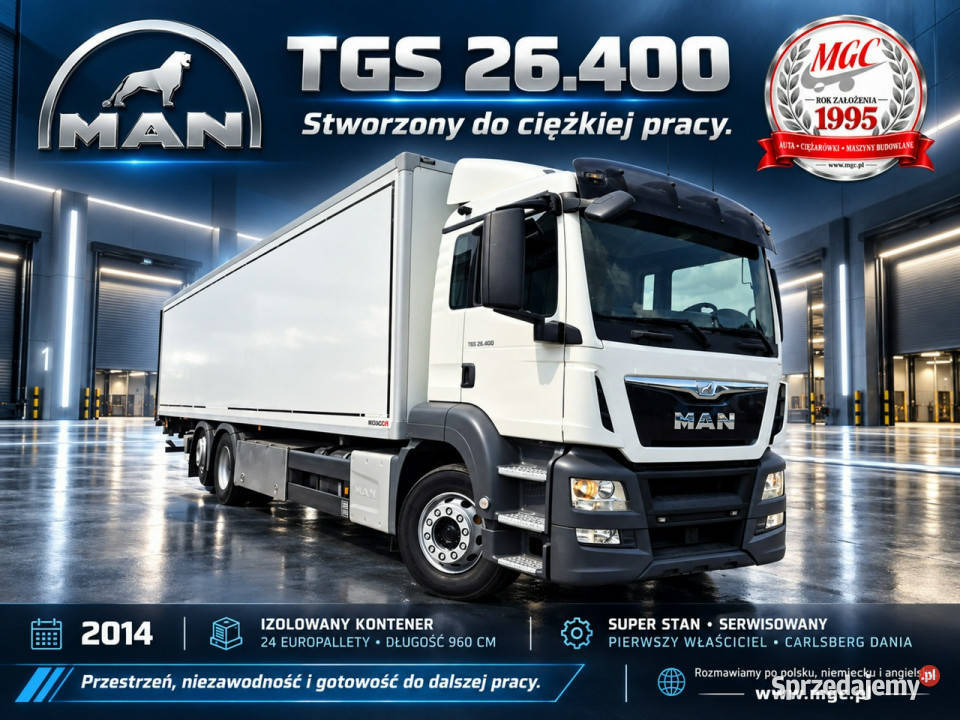 MAN MAN TGS 26400 MAN TGS 26400 KONTENER ABS śląskie Łaziska Górne