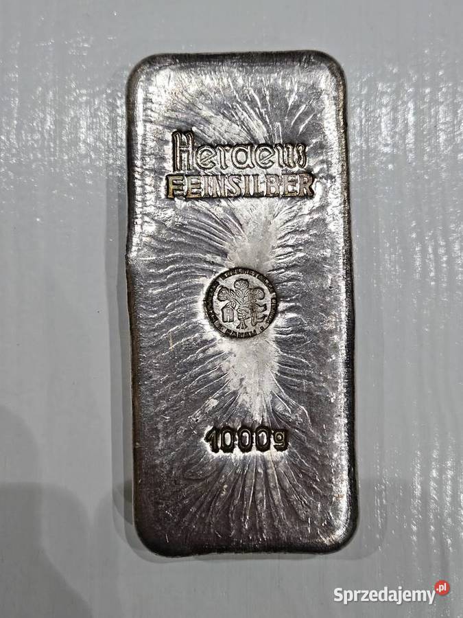 Sztabka srebra 1 1000g srebrna UMICORE 999 Warszawa