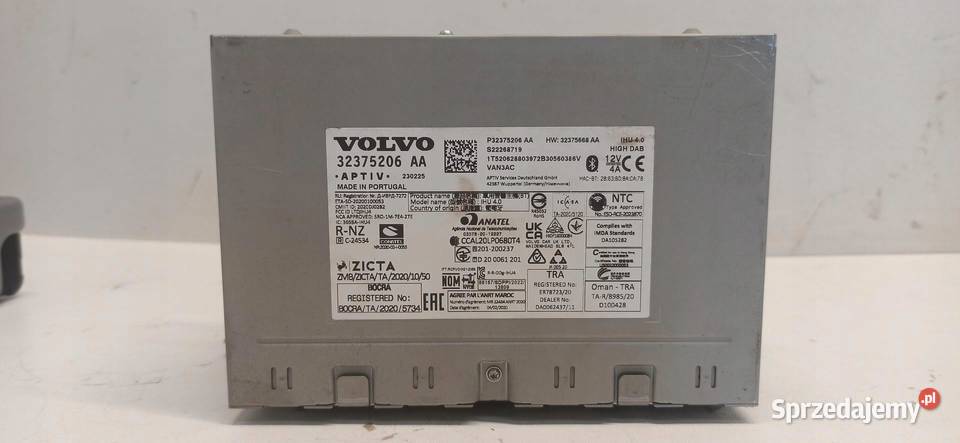 VOLVO XC40 RADIO NAWIGACJA 32375206 osobowe sprzedam