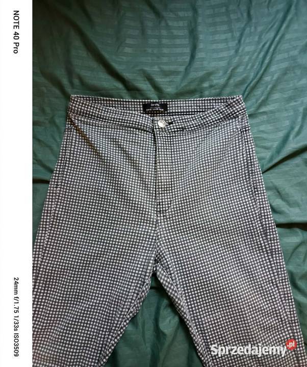 Bershka Skinny Pants Gingham Check EUR 40 USA 8 Spodnie