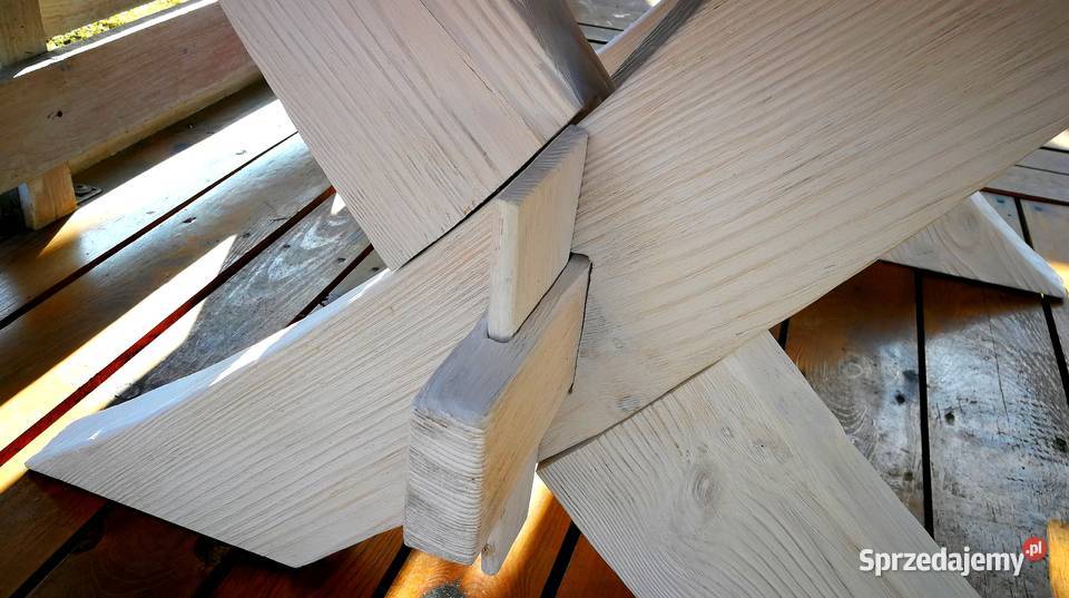 Ława drewniana postarzana stolik kawowy Radków