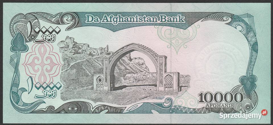 AFGANISTAN 10 000 AFGHANIS 1993 STAN BANKOWY UNC Numizmatyka Łódź