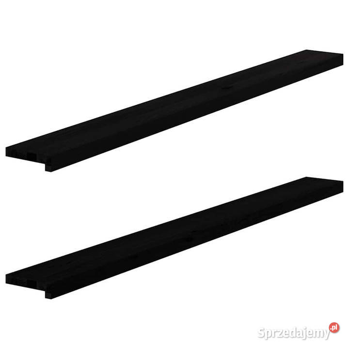 Parapety 2 ciemnobrązowy 160x15x2 lite drewno Warszawa