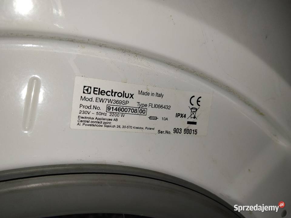 Sprzedam pralko suszarkę Elektrolux ew7w369sp