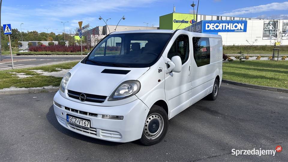 Opel Vivaro Long 6 osobowy brygadówka Trafic śląskie Jaworzno