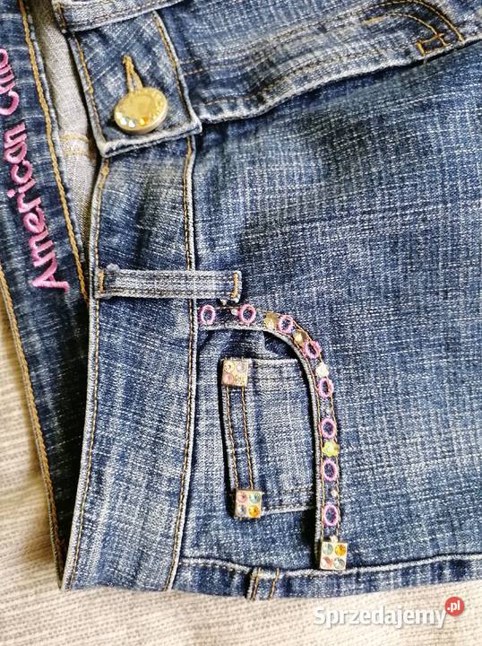 DAMSKIE SPODNIE JEANSOWE AMERICAN CHIC R29 niebieski Łódź sprzedam