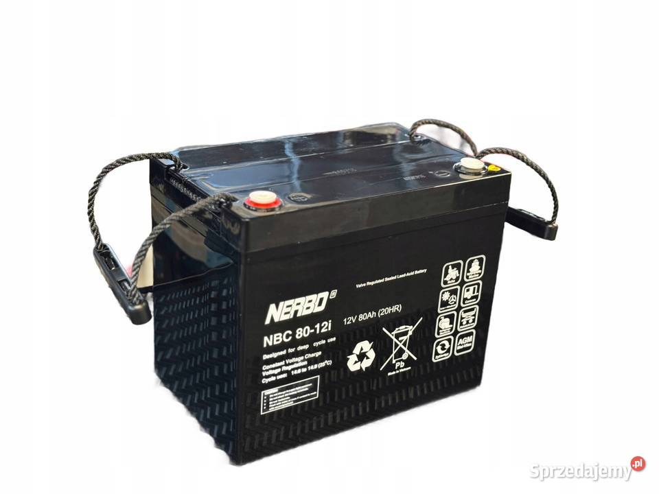 Akumulator NERBO AGM 12V 80Ah NBC L 8012i Jelcz-Laskowice