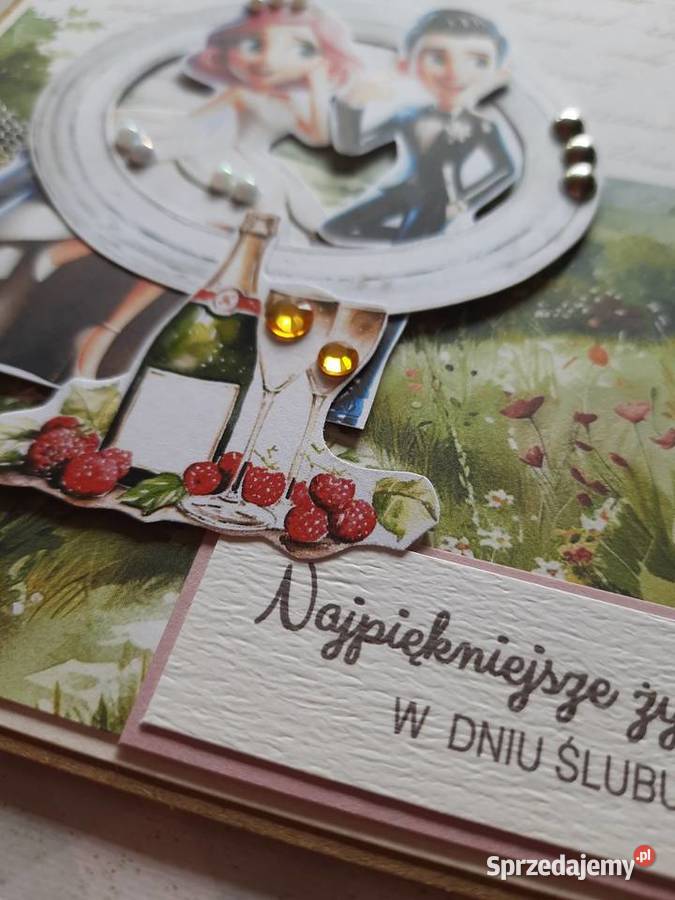 Kartka na ślub personalizowana Ryki