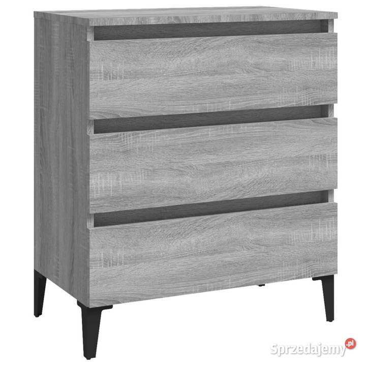Komoda szary dąb sonoma 60x35x69 materiał
