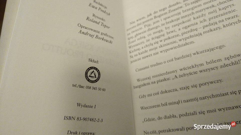 Święta księga cholernego Proutto Roland Topor miękka Gdańsk