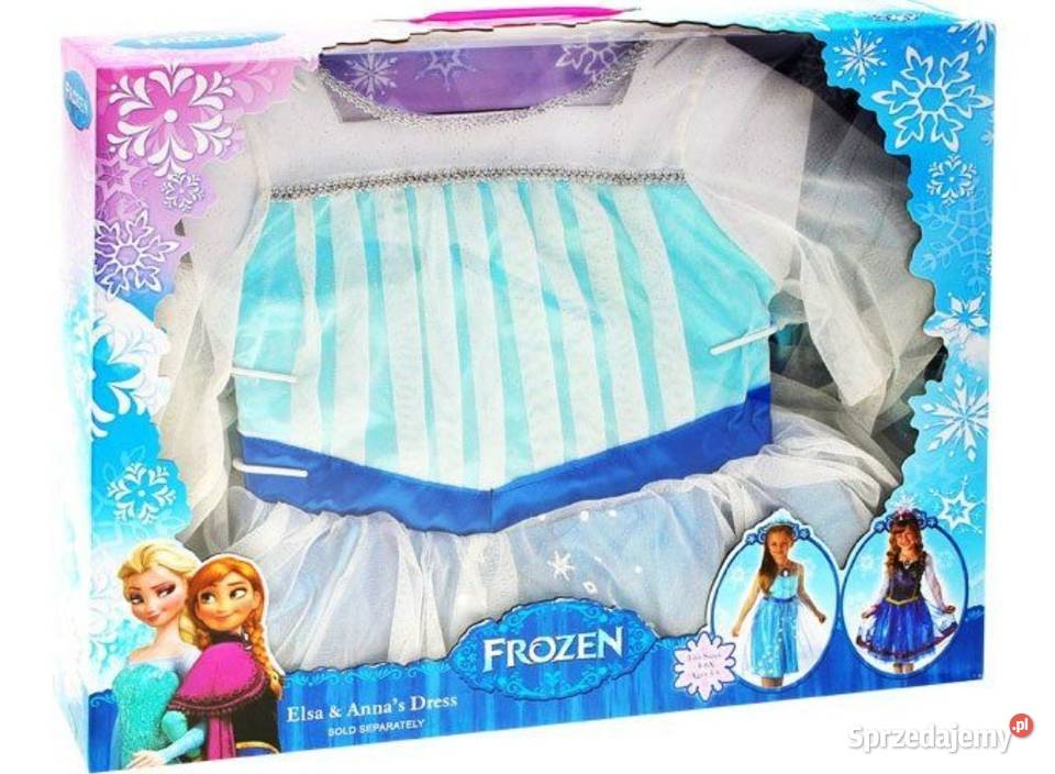 Frozen Lodowa SUKIENKA Elsy 34L 0056 Sukienki i spódniczki Kielce