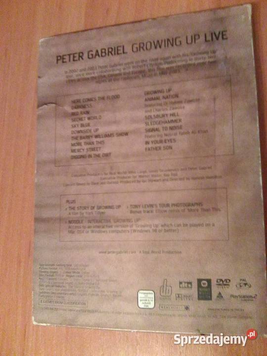 Peter Gabriel Growing Up Live Muzyka Warszawa