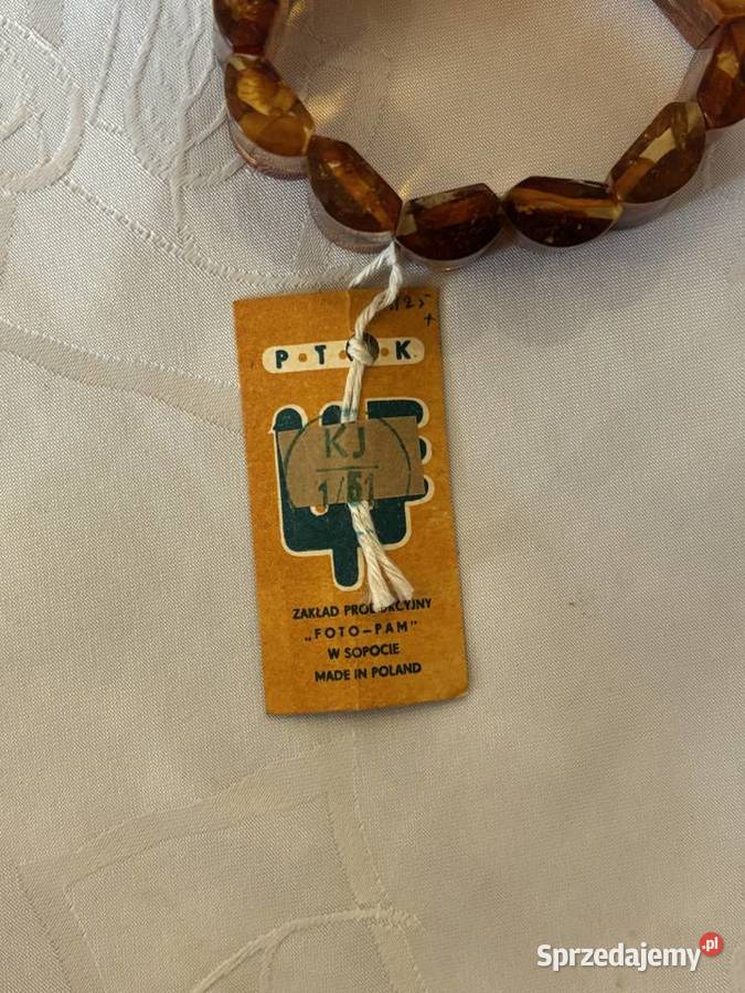 bursztynowa bransoletka sprzedam