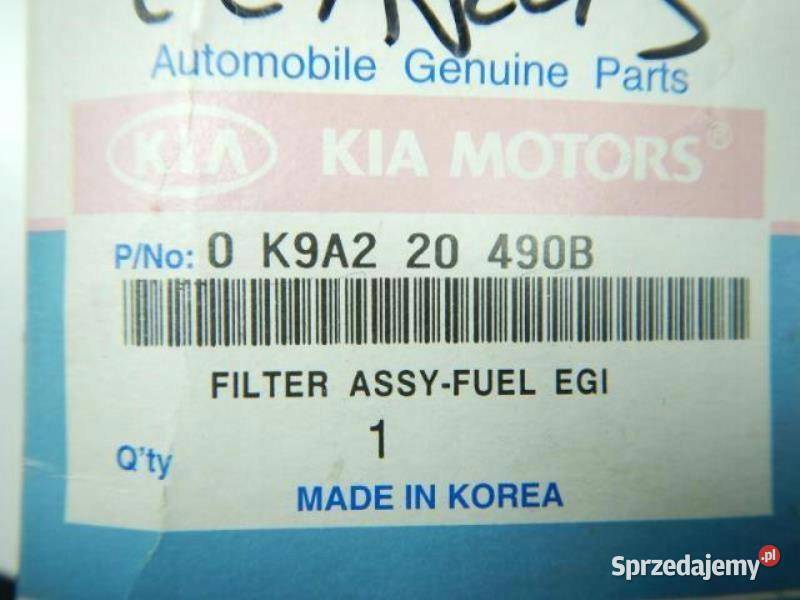 FILTR PALIWA KIA CLARUS 9600 20 ORYGINAŁ zASO sprzedam