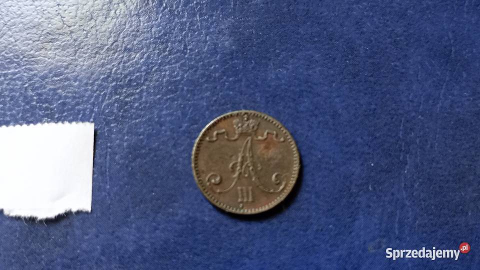 Stare monety 1 penni 1892 Finlandia Numizmatyka Lesko