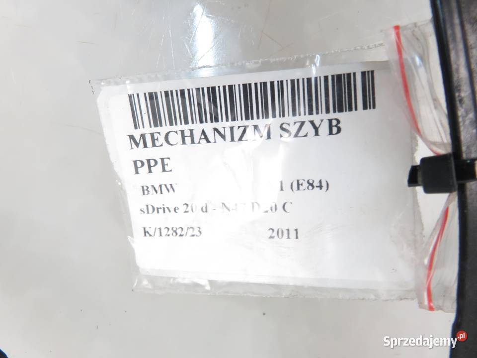 PODNOŚNIK SZYBY PRAWY PRZEDNI BMW X1 E84 2990386 Mechanizmy opuszczania szyb sprzedam