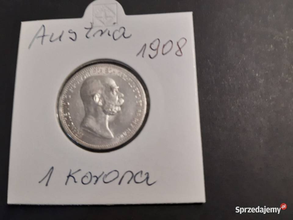 moneta srebrna Austrii z 1908r Łomża