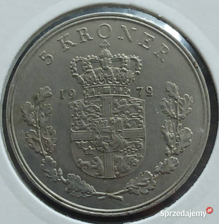 5 Koron Dania Fryderyk IX 1972 r