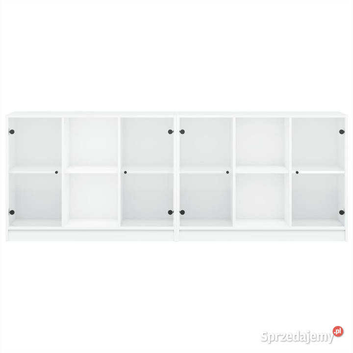 Biblioteczka z drzwiczkami biała 204x37x75 Warszawa