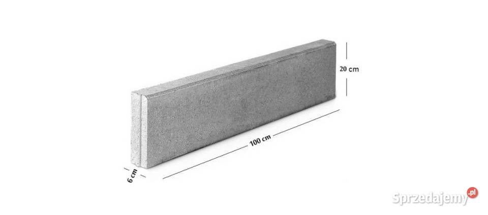 Obrzeże Betonowe Krawężnik 620100 Bordowy Jadar