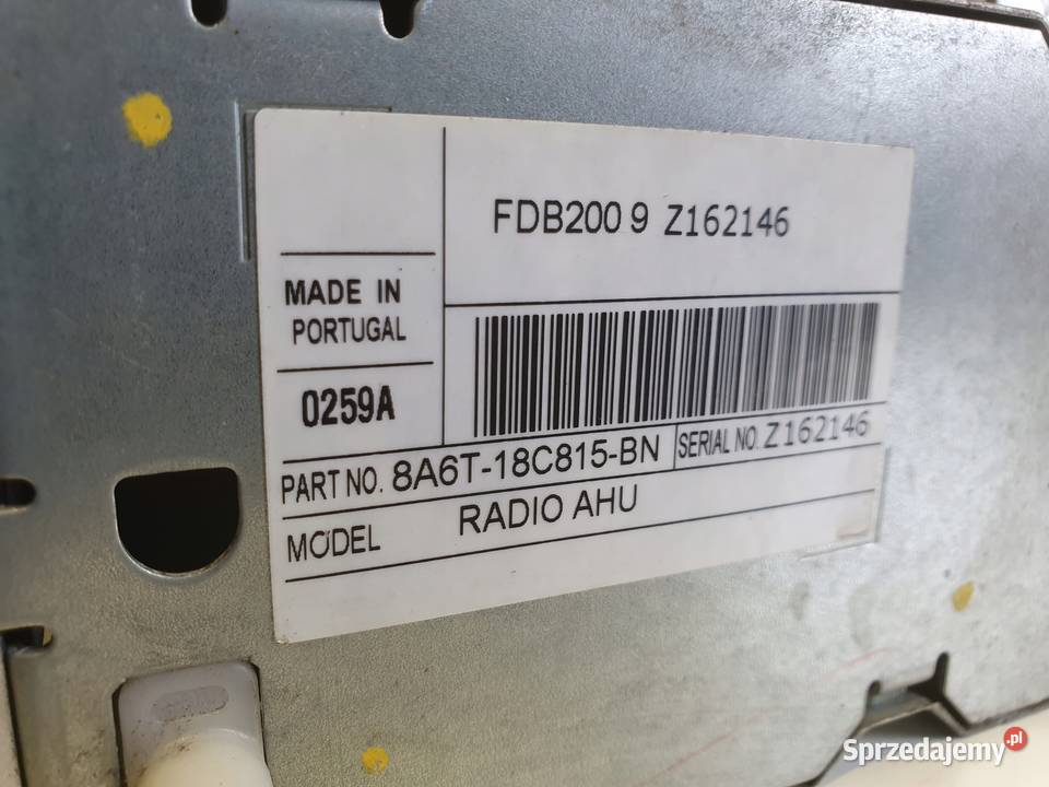 Ford Fiesta MK7 VII RADIOODTWATRZACZ CD radio Janów