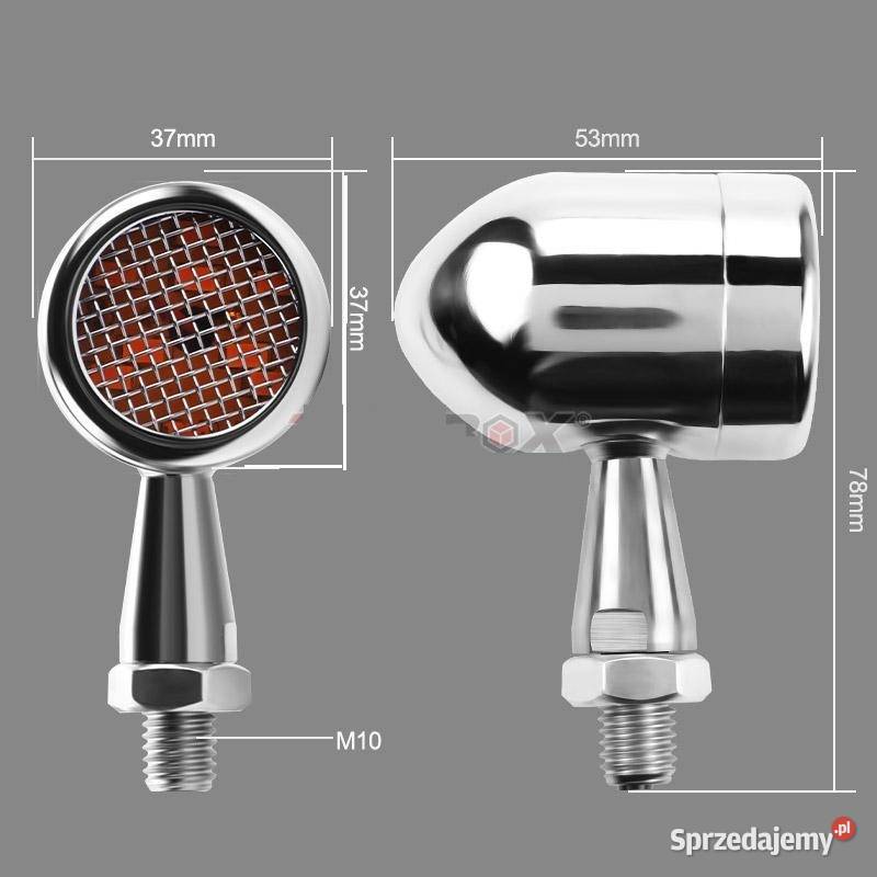 KIERUNKOWSKAZY Z CHROM X 2 METAL CHOPPER BOBBER śląskie