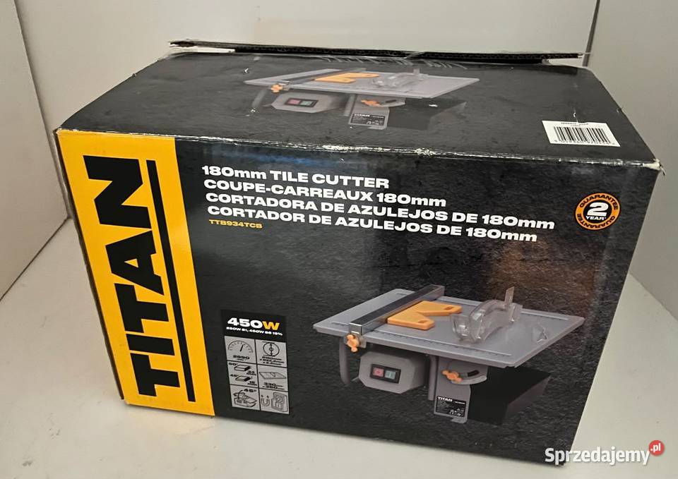 Titan 180mm Przecinarka do płytek 450w 230v Tuchola