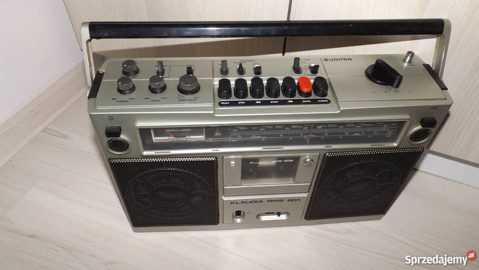 Radiomagnetofon Klaudia RMS 801 Unitra Eltra Radioodtwarzacze Grodziczno