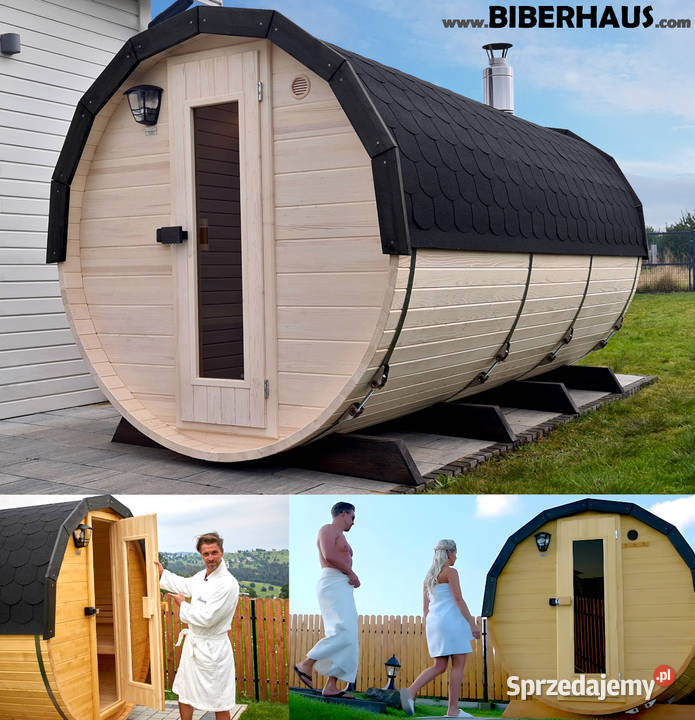 SAUNA Ogrodowa 400 OKNO 100 PRZEBIERALNIA Beczka Nowy Targ