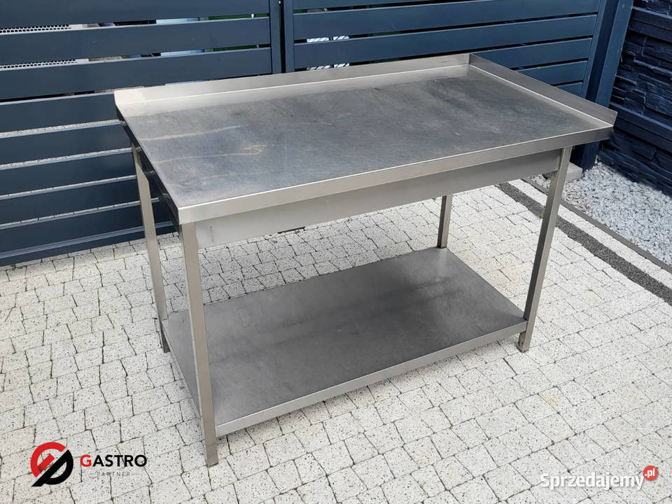 Stół ze stali nierdzewnej z półką 125x70x85 Gastronomia wielkopolskie Ostrów Wielkopolski