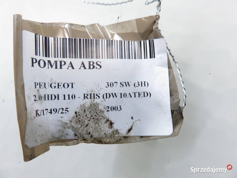 POMPA ABS PEUGEOT 307 SW 3H 0265950084